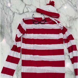 Women’s S/M Where is Waldo Adult Costume